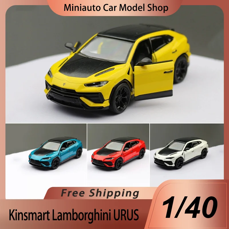 Nuevo en Stock Kinsmart 1:40 Lamborghini Urus aleación Micro modelo de coche fundido a presión personalización juguetes eléctricos colección regalos ornamento