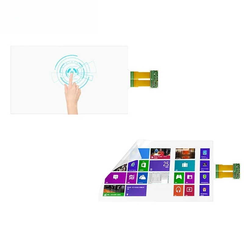 Nano touch film 32 43 55 65 inch metal mesh capacitive touch film transparent waterproof multi-touch