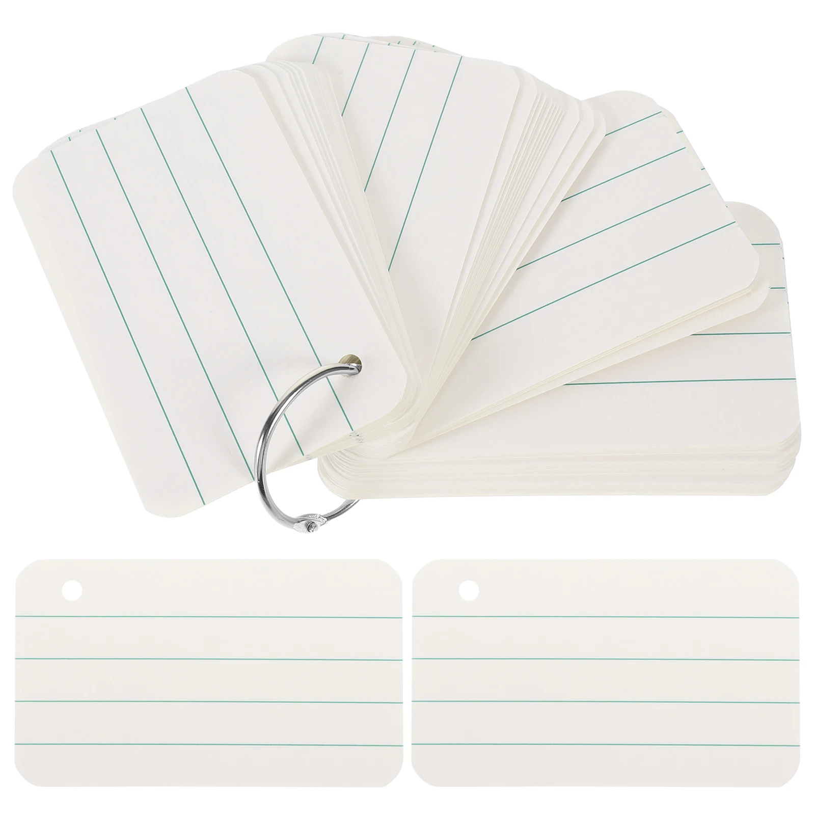 

50 Blank Vocabulary Cards Smooth Paper DIY Word Note Small Index Perfect Handwriting Practice Card Making Bulk Supply Book Ring