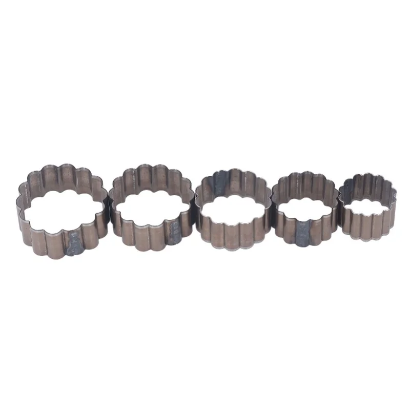 

5 шт., штампы для резки кожи, легированная сталь, форма цветка, набор ручных штампов для рукоделия, художественных ремесел