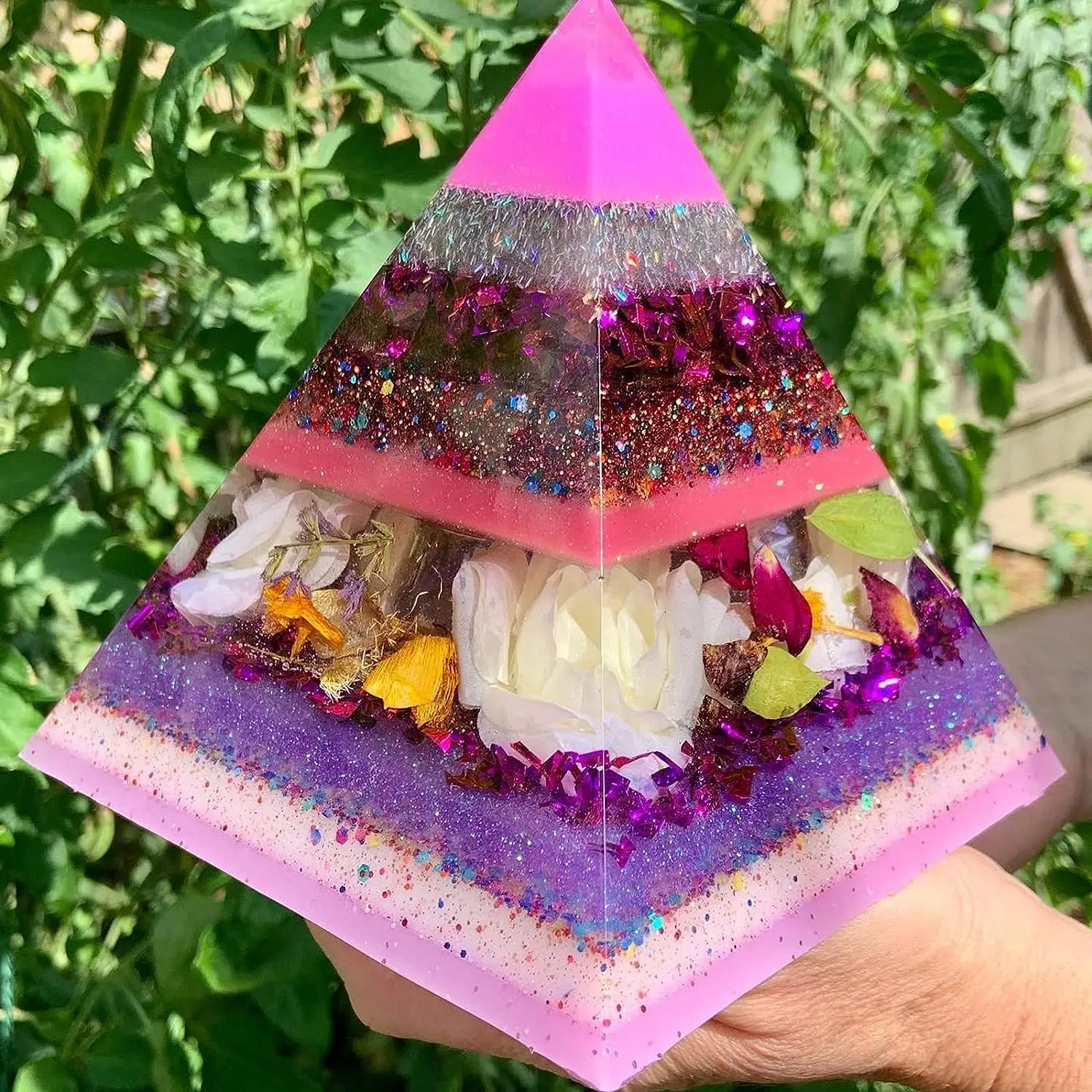 1/2/3/4/5/6 Inch Super Large Pyramid Epoxy Resin Molds DIY Pyramid Orgonite Orgone Silicone Molds Silikonform Moldes Resinas