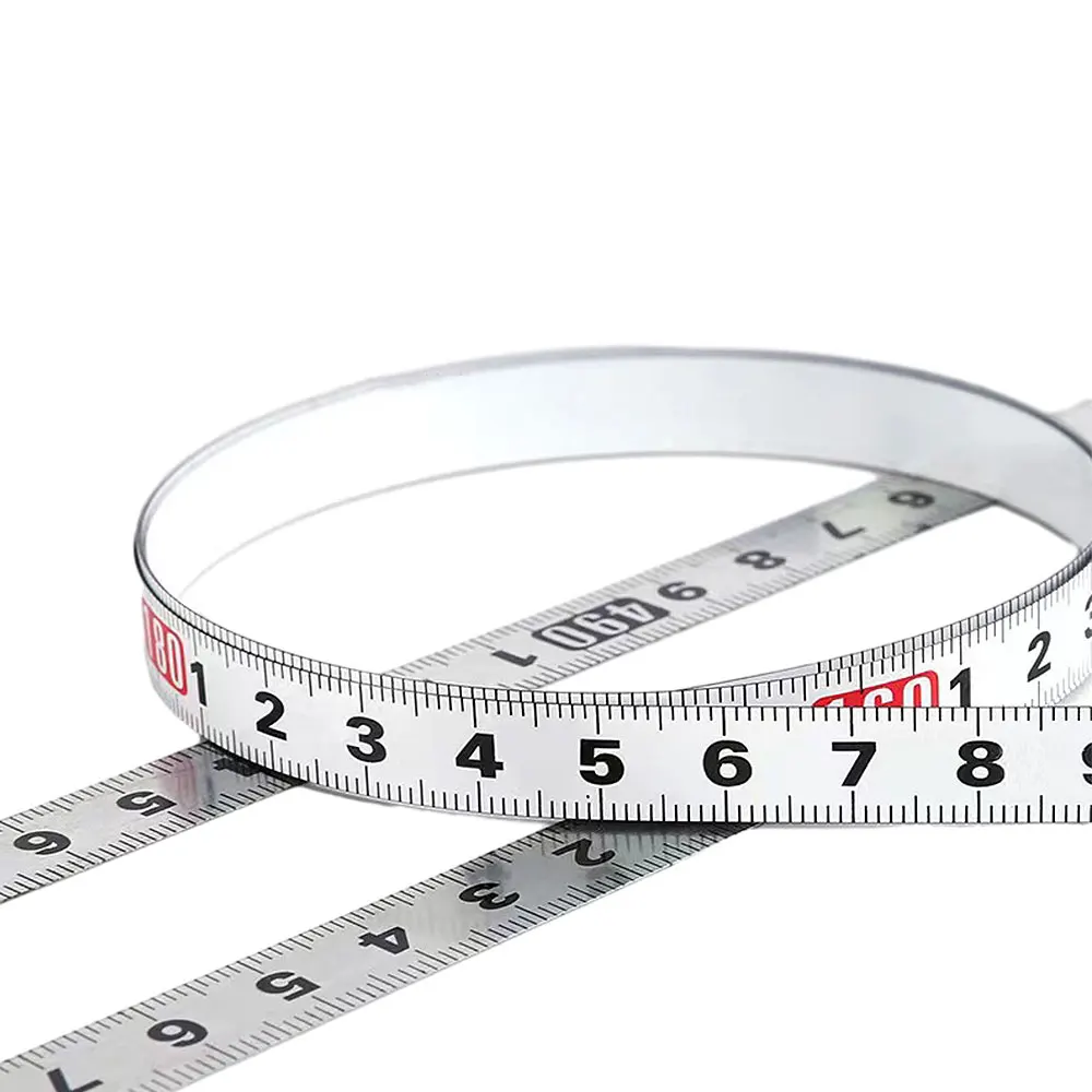 Self-Adhesive Measuring Tape Stainless Steel Workbench Ruler Adhesive Backed Tape Measure Metric Scale Rust-Proof Durable Ruler