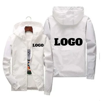 Custom Brand Logo Autumn Jacket Men Waterproof Warm Windbreaker Casual Clothing Big Size 6Xl Men Green Black Red Jacket Outdoor 6