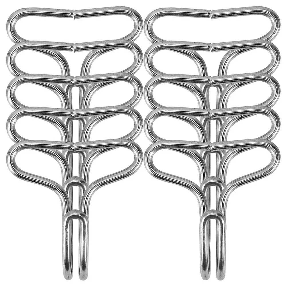 

100 Pcs Stainless Steel Hook Car Fixing Headrest Hooks Cover Auto Seat Cushions Cars Accessories Covers Bag Holder for