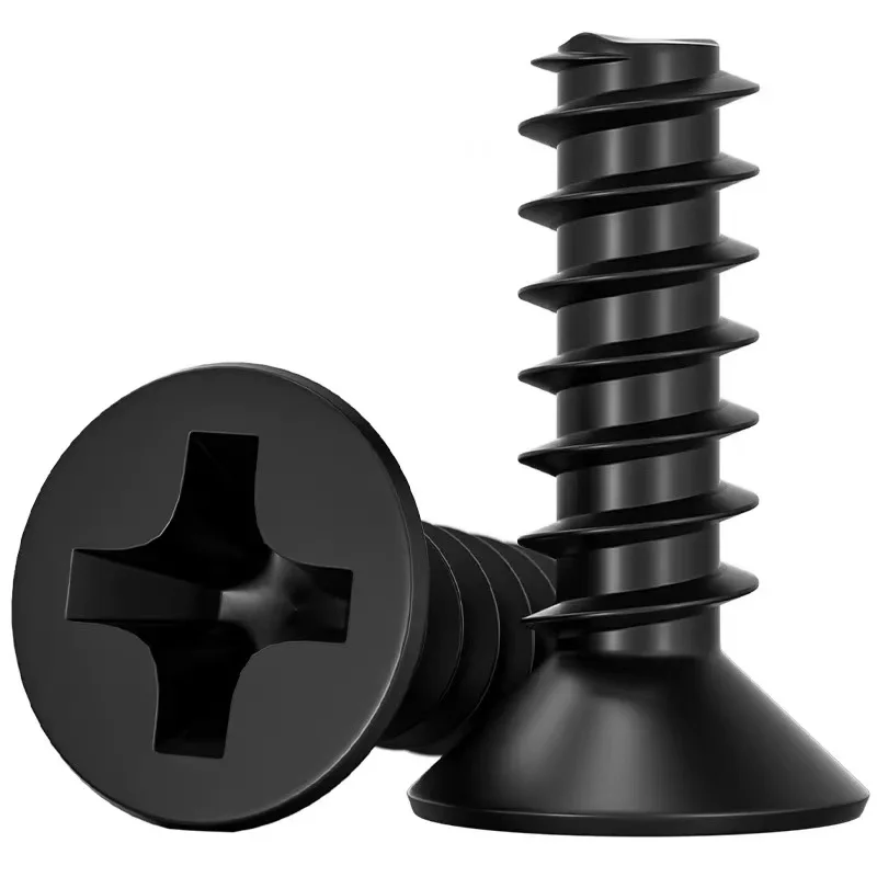 Kb Black Hirao Countersunk Phillips Flat Tail Self-tapping Screw Electronic Small