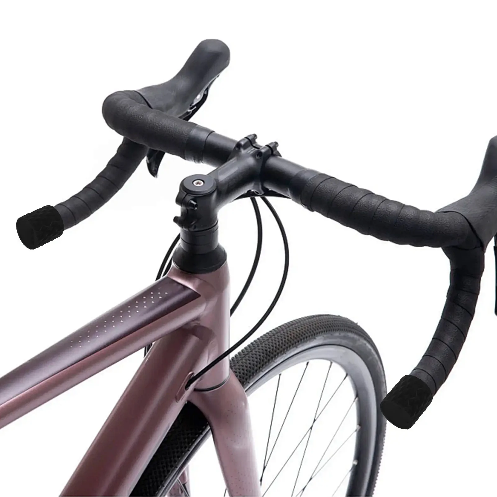 

1 Pair Silicone Bike Handlebar End Caps Comfortable Grip Scratch Proof Quick Release For Road Mountain Bikes Bicycle Brake Lever