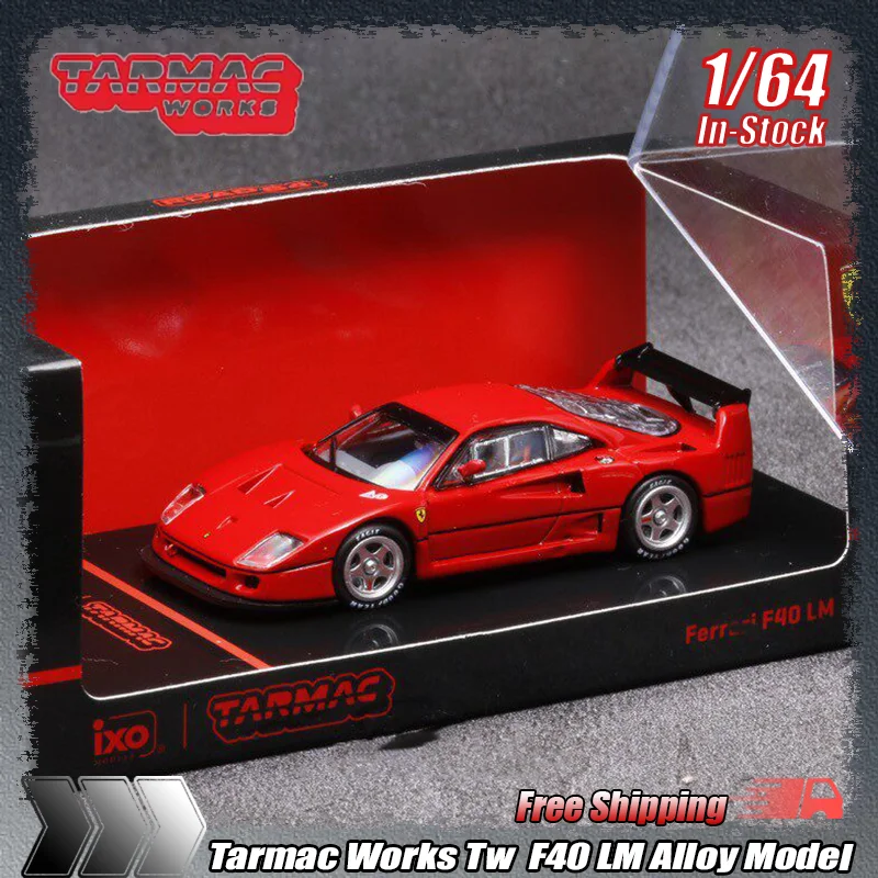

In Stock Tarmac Works Tw 1:64 Scale F40 Lm Alloy Diecasting Car Model Static Display Desktop Ornament For Adult Hobby Collectors