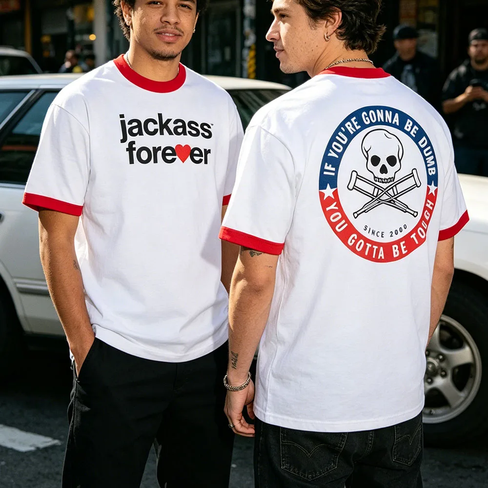 Jackass: Best and Last Tees Loose Summer Short Sleeve Male T-shirt Streetwear Unisex O-neck Design Graphic Print Merch Clothing