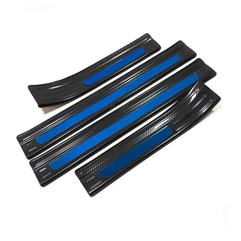 

For Honda CR-V EX-L Hybrid 2023 Stainless Steel Carbon Fibre Car External Door Sill Scuff Plate Guard Sills Protector Trim