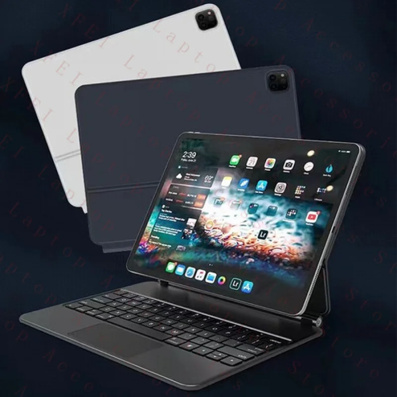 F Bluetooth keyboard Rechargeable for ipad 2022（10.9/11/12.9 inch10th）Leather case