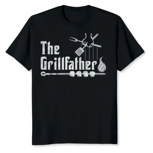 

NEW LIMITED The Grillfather Pitmaster Grilling Barbecue BBQ Lover T-Shirt