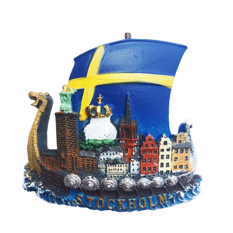 Sweden Amorous Feelings Fridge Magnets Tourist Souvenirs Crafts Refrigerator magnet Decoration Articles Handicraft Gifts