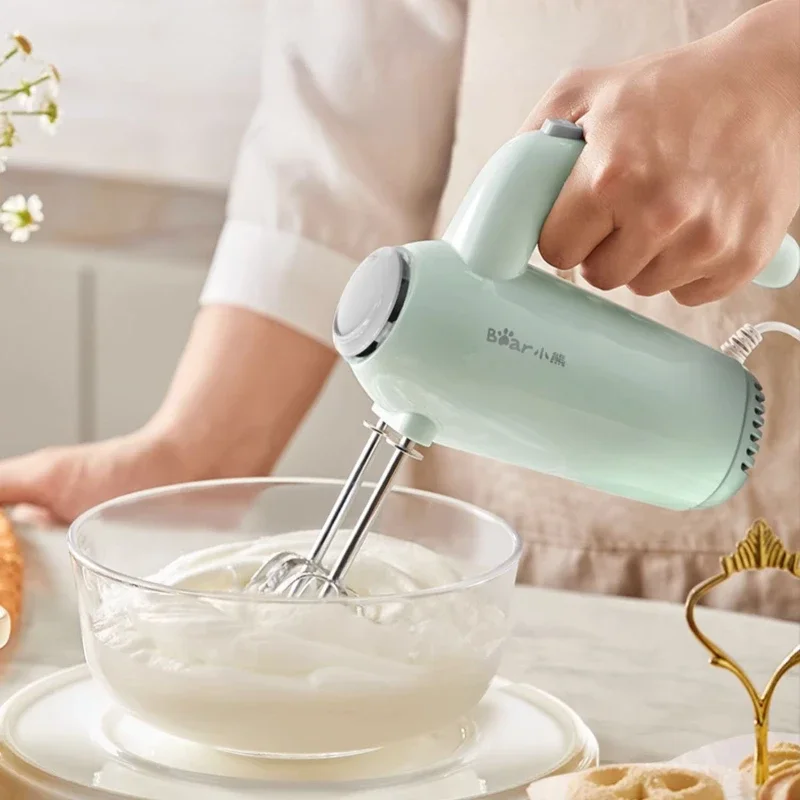 

Egg Beater Household Cream Milk-in-Water Electric Egg-Breaking Machine Mini Small Baking Handheld Egg Blender Food Processor