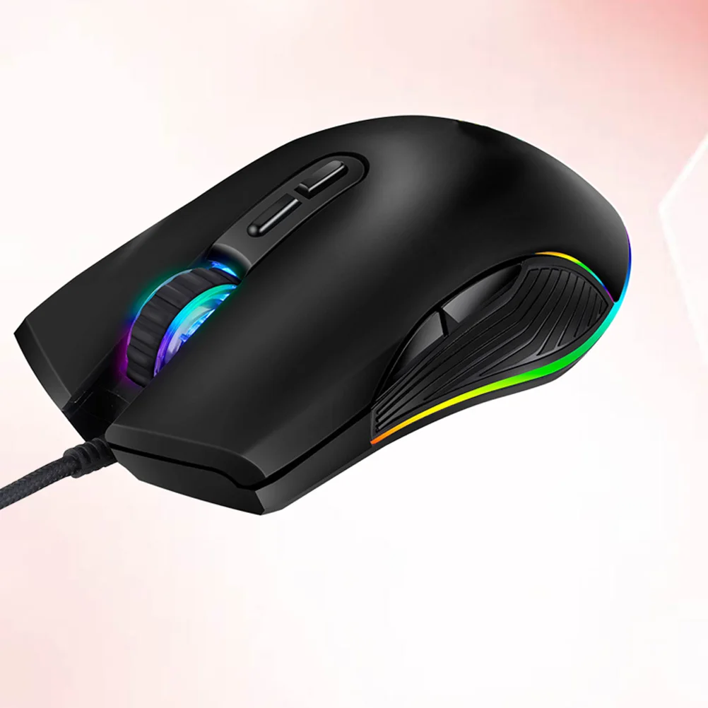 

4 Rgb Backlit Type-C Gaming Mouse 7 Keys 4 Dpi 800-3200 Ergonomic Wired Gamer Mouse For Pc Laptop Plug Play Compatible With
