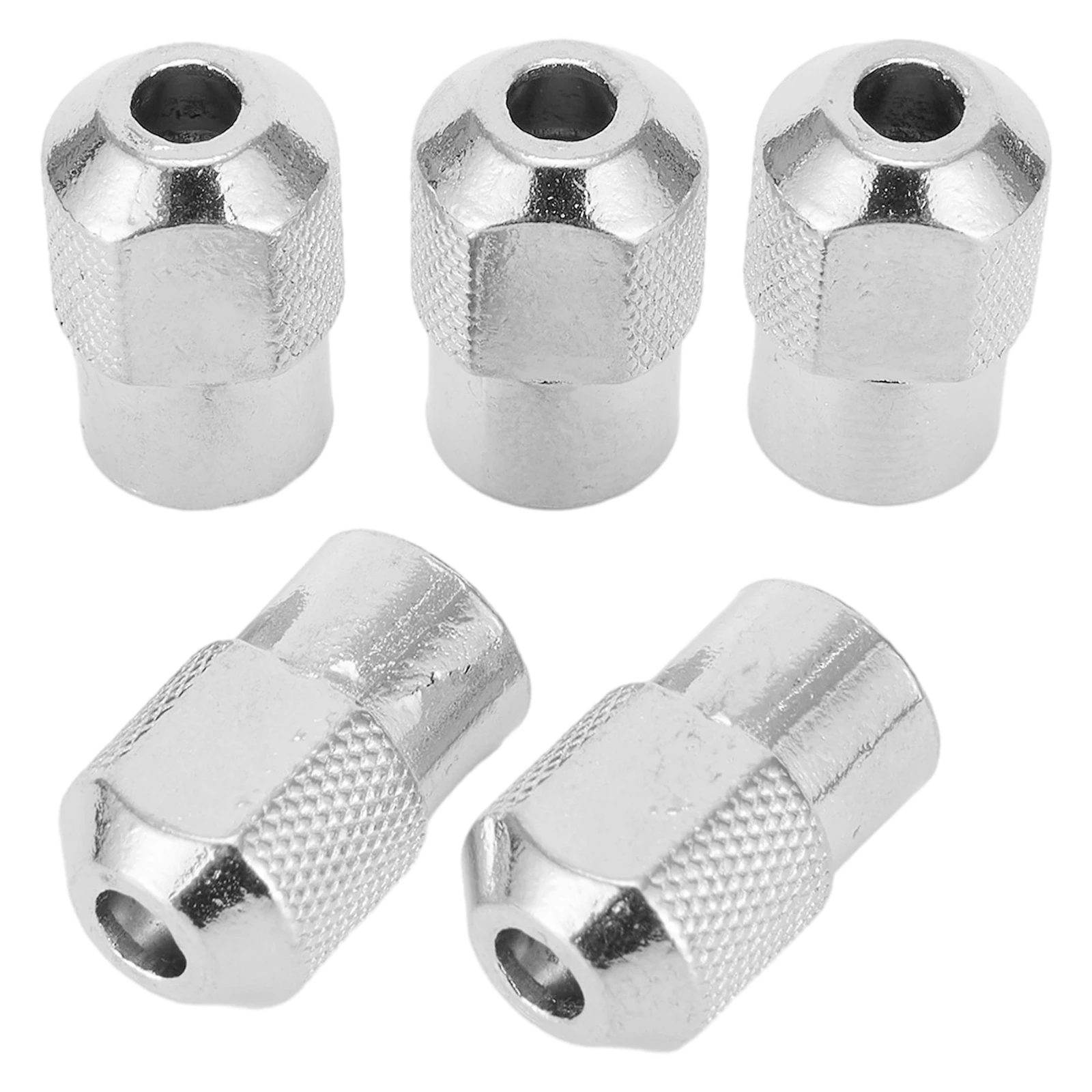 5pcs M8X0.75mm Zinc Alloy Chuck Nut For Mini Drill Chuck For Rotary Tool Electric Grinder Metal Working Thread Is M8 * 0.75mm.