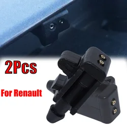 2x For Renault Scenic 2 MK2 Laguna 3 Mk3 2007 - 2015 Fluence Front Windscreen Wiper Window Washer Jet Nozzle Spray Replacement