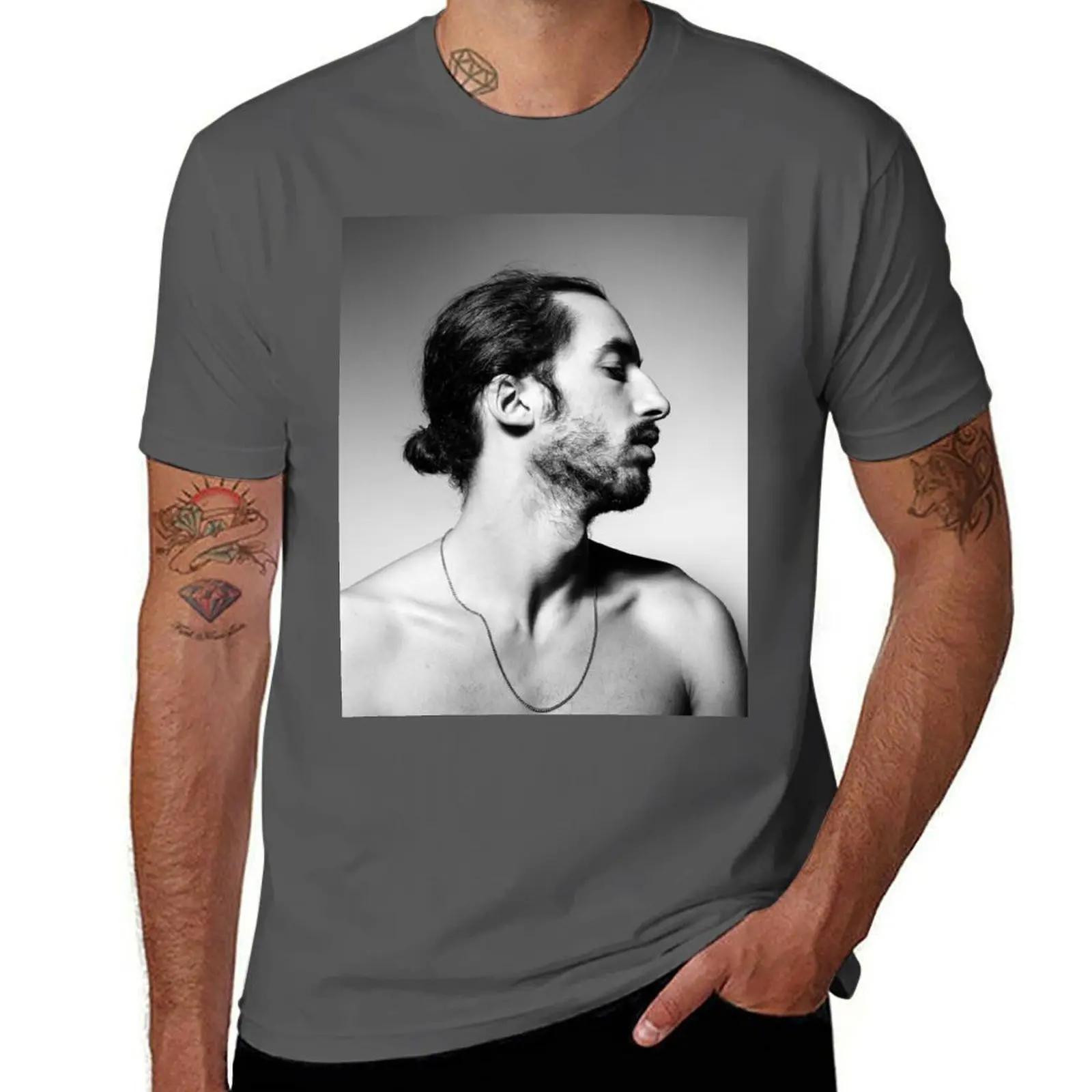 Lomepal black white T-Shirt Soft Basic Cotton Short Sleeve Tee