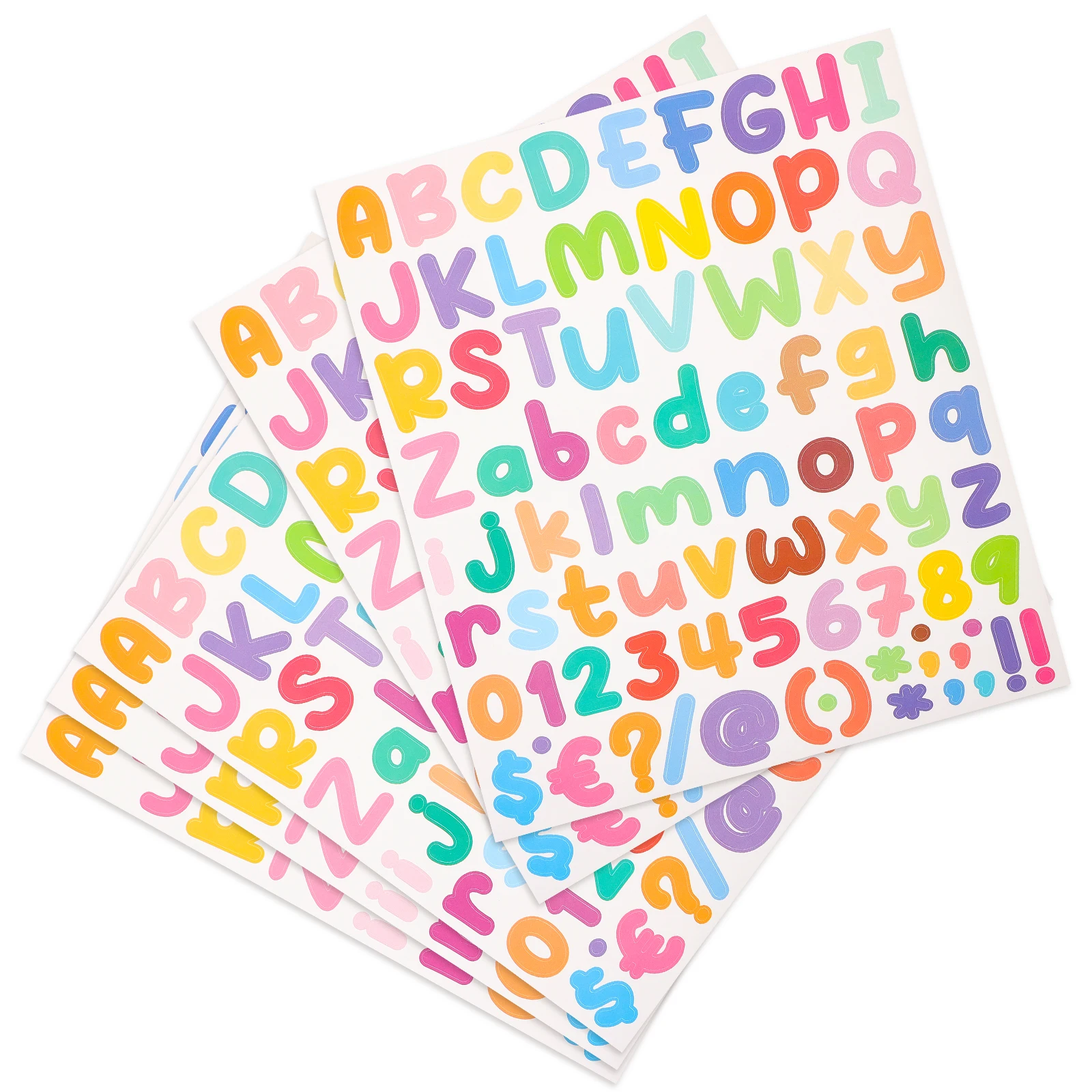 

5Pcs Letter Number Stickers Long Lasting Ethylene Propylene Decals for DIY Crafts Scrapbooks Journals Decorations