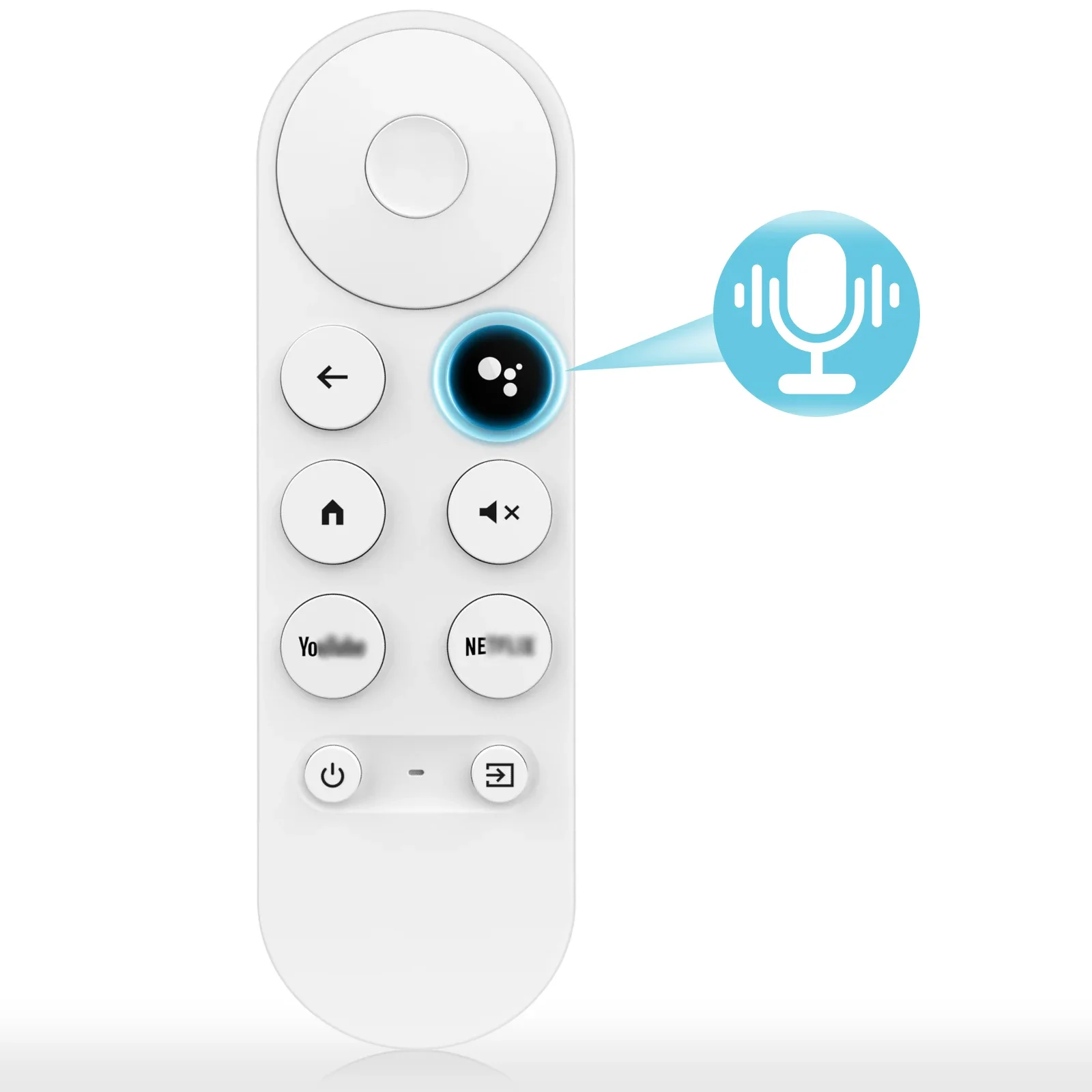 G9N9N: vervangende afstandsbediening voor Google Chromecast 4K/HD-tv's, afstandsbediening voor de Google TV-streamer 4K met spraakbediening.