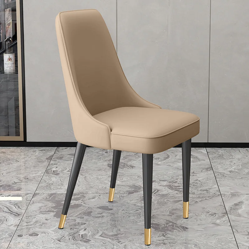 

Minimalist Dining Room Chairs Modern Upholstered Side Chair Restaurant Chair Comfortable Wooden Seat for Small Spaces