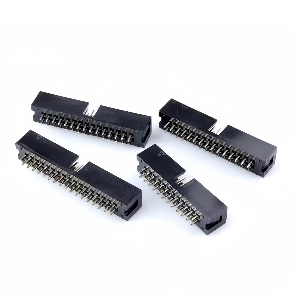 10pcs DIP 6P 8P 10P 12P 18P 20P 24P 26P 34P 40P 64pin 2.54mm MALE SOCKET straight idc box headers PCB CONNECTOR DOUBLE ROW DC3