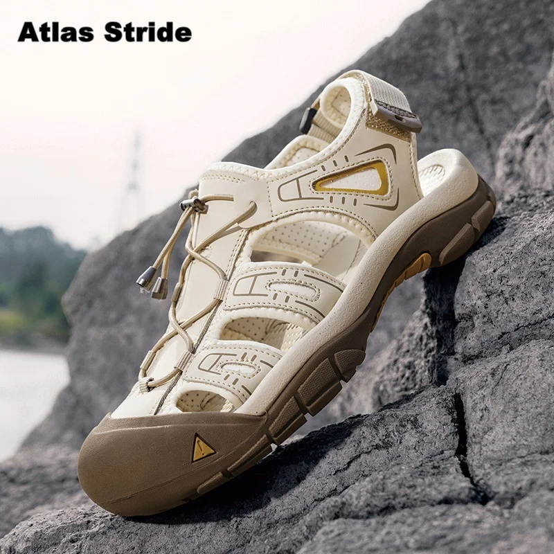 Closed Toe Hiking Sandals NonSlip Breathable Outdoor Trekking Shoes Lightweight WearResistant Summer Beach Walking Footwear 3