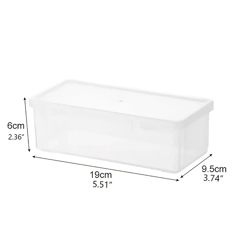 With Buckled Pencil Box Large Capacity Transparent Waterproof Stationery Case Dustproof Plastic Desktop Storage Box Mark Pens