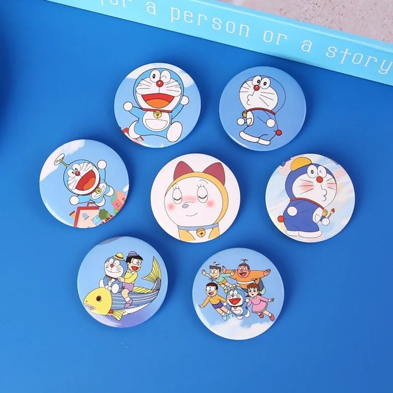 عبقور بروش مستدير للبنين بنات Kawaii أنيمي ازياء شارة نوبيتا نوبي تحصيل مجوهرات شارة التلبيب الملابس الديكور #5