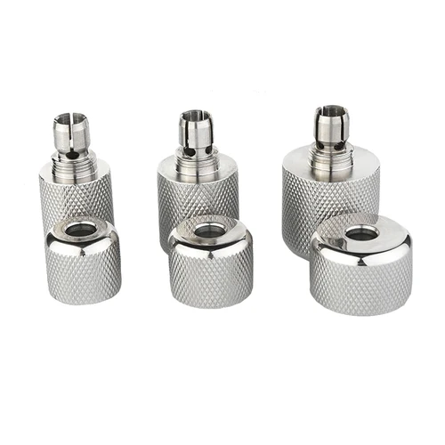 Imagen 2 del producto Mango de aleación de aluminio plateado para máquina de tatuaje, tubo de agarre antideslizante para suministros de tatuador, accesorio de herramientas, 22/25/30mm, 1 unidad