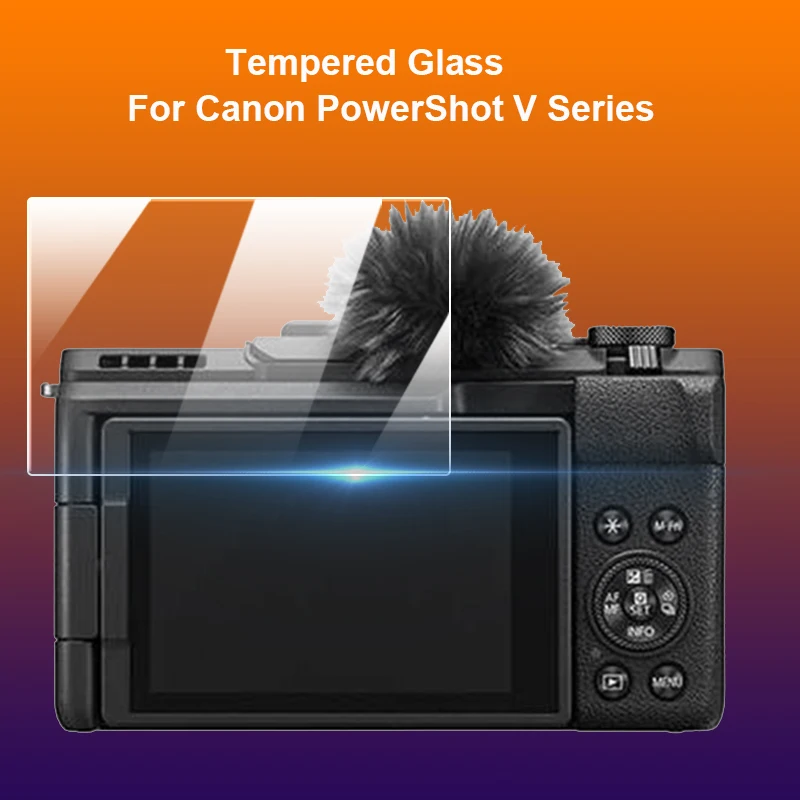 Für Canon PowerShot V10 V1 Klar Gehärtetes Glas 9H 2,5 D Kamera LCD Screen Protector Schutz Film