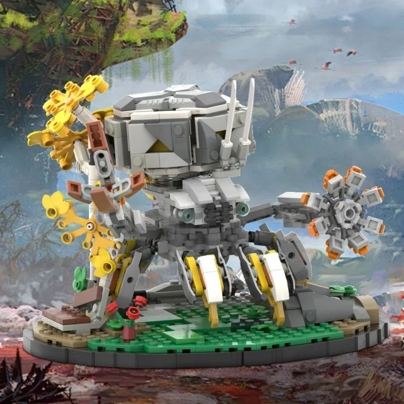

MOC Horizon Zero Dawned Shellwalker Building Block Game Mechanical Beast Model Brciks DIY Puzzle Toys Xmas Gift for Kid Adult