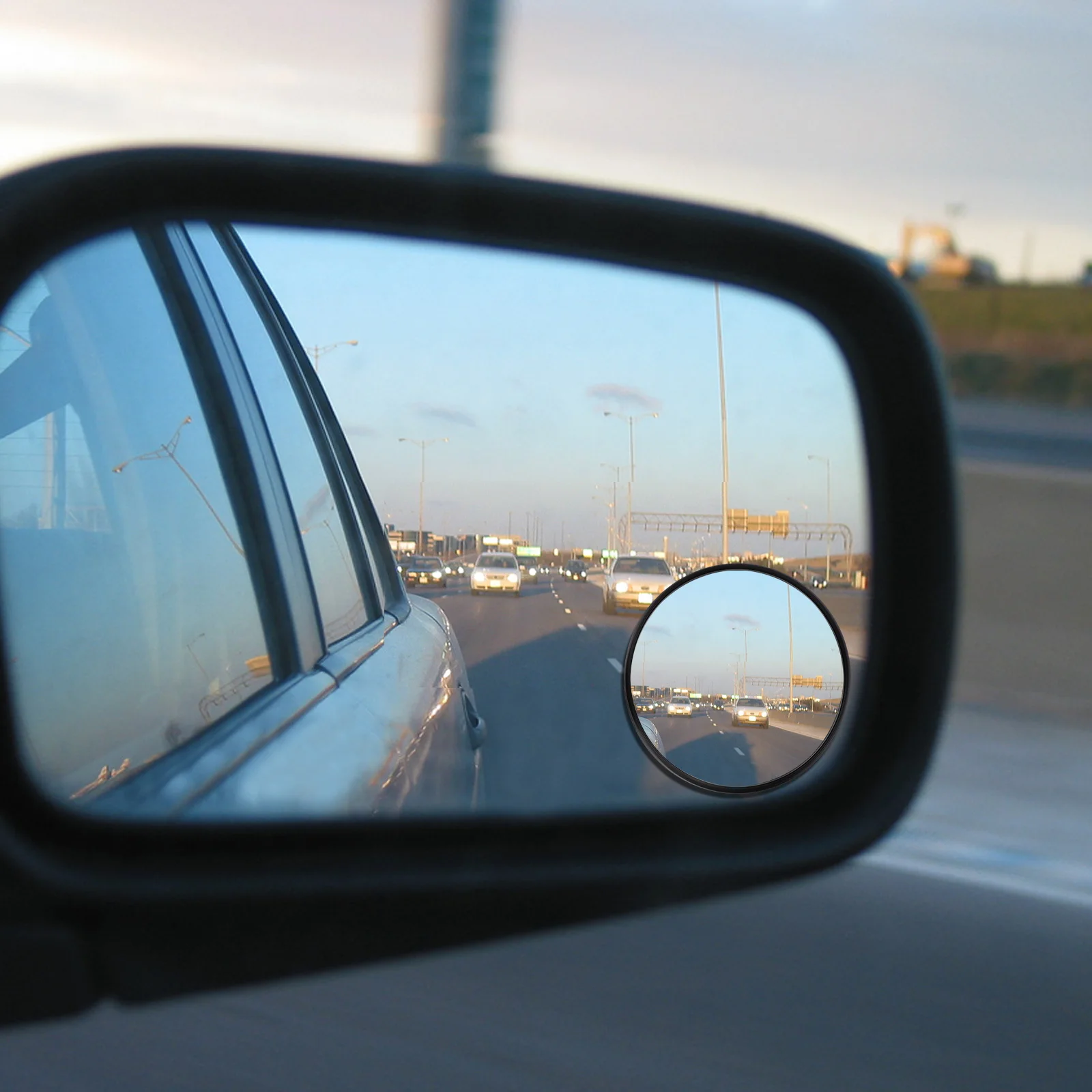 

2Pcs Round Convex Mirror Wide Angle Blind Spot Mirror for Car Suv Truck Reversing Small Circle Rear View Exterior Accessories