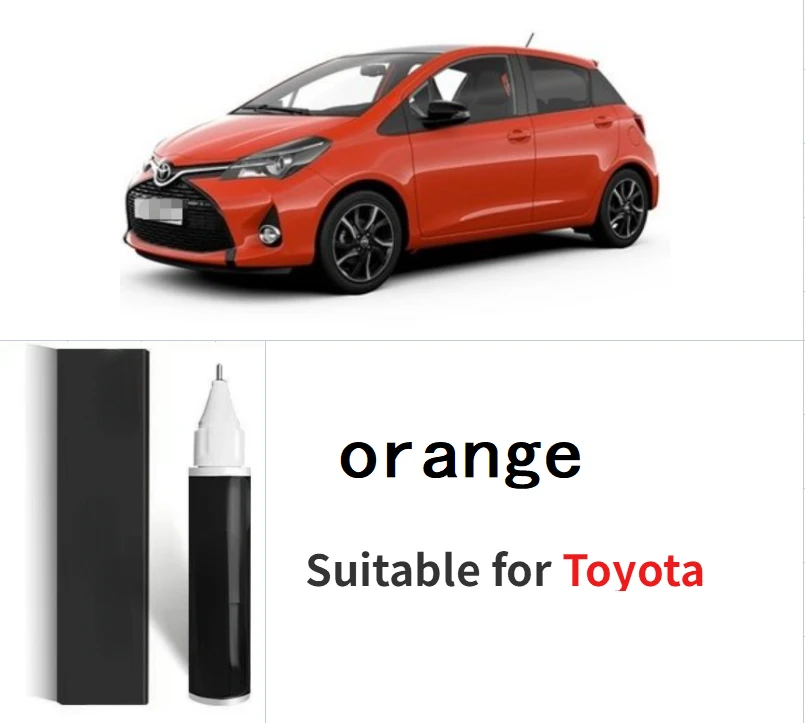 

Подходит для ремонта краски Toyota для ручки для царапин Lightning Orange 4R8 Orange, ручка для ремонта царапин