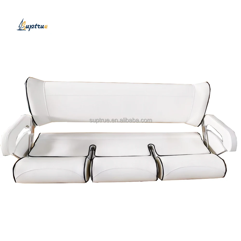 

Сиденья для лодок Suptrue: индивидуальный цвет, полностью белые, люкс, 3-местные, с регулируемыми спинками и подлокотниками, откидные