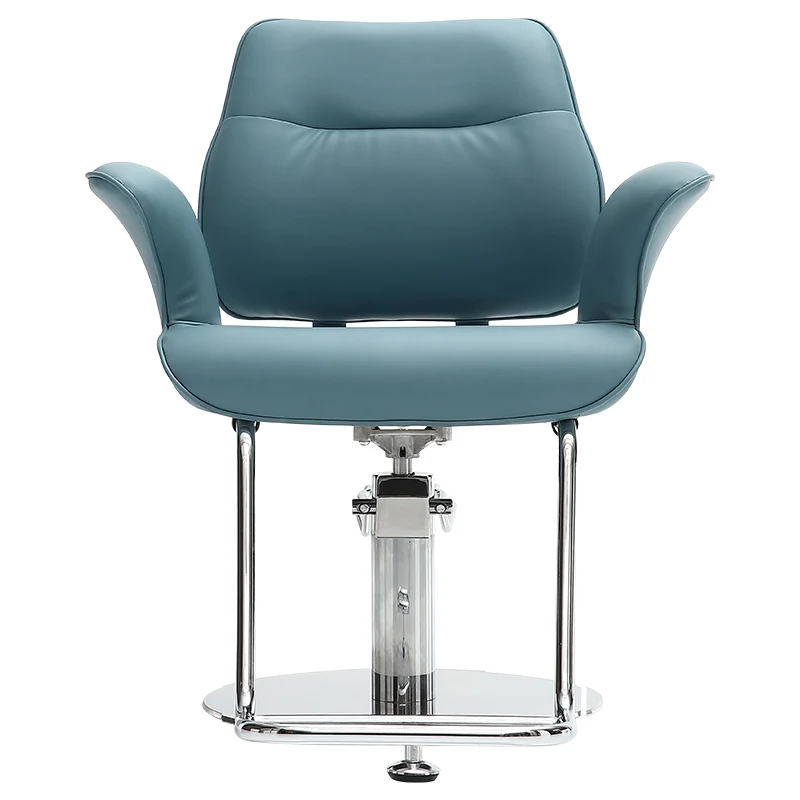 Electroplating Retro Barber Chair Hydraulic Oil Pump Can Be Customized Leather Shop Equipment