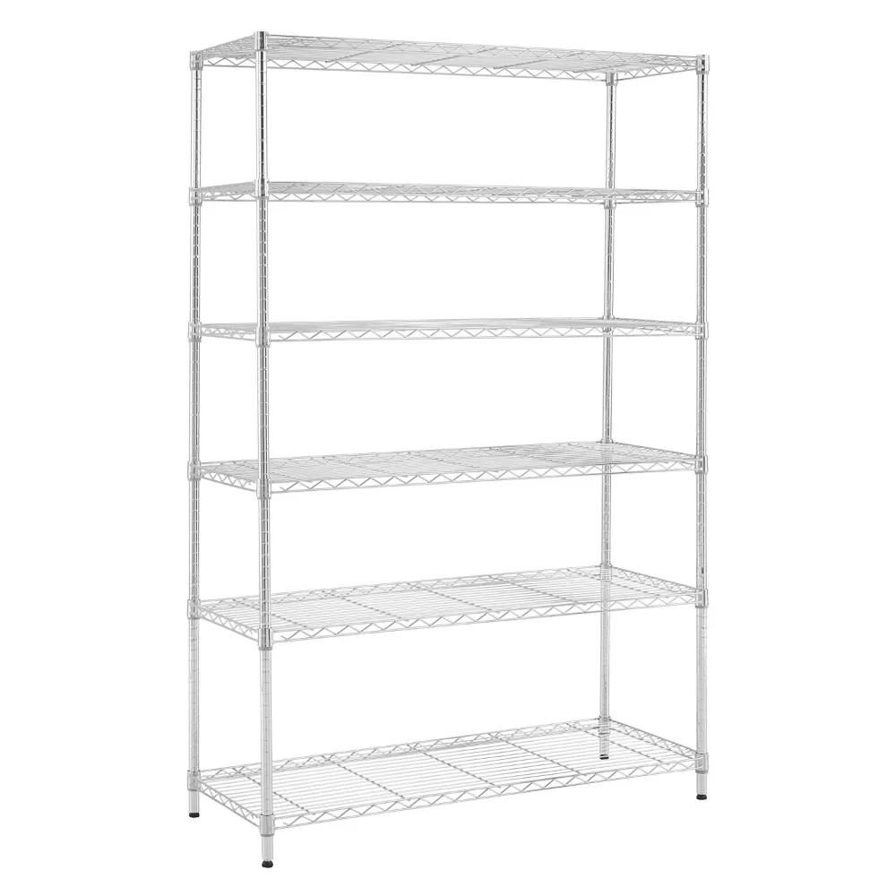 

New 6 Tier Wire Shelf Unit Lbs Standing Shelf Units Storage Rack Shelves，Length 50 Width 30 Height 180