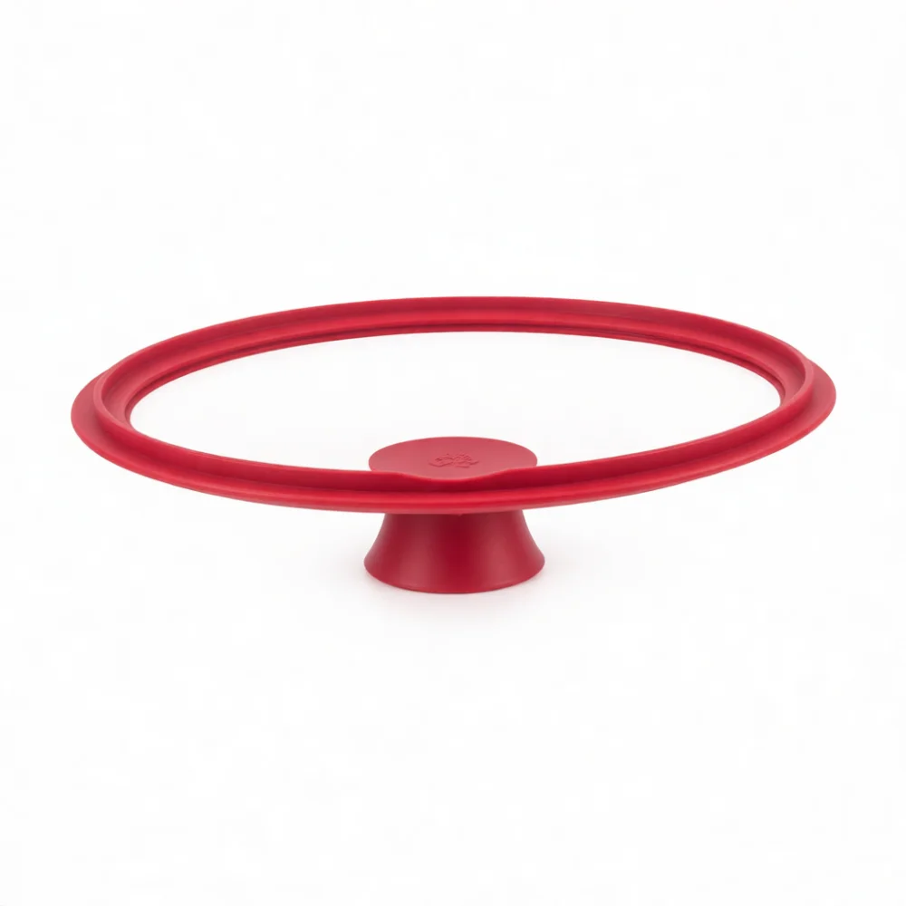 Silicone Rim Tempered Glass Pot Lid Transparent Cooking Pan Cover Replacement Universal Durable Kitchenware Supplies