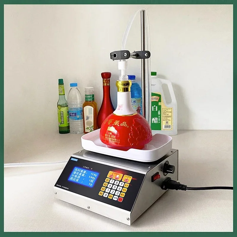 4.5 kg/min pequena máquina automática de pesagem cnc máquina de enchimento líquido bebidas de licor leite de soja quantitativo máquina de distribuição