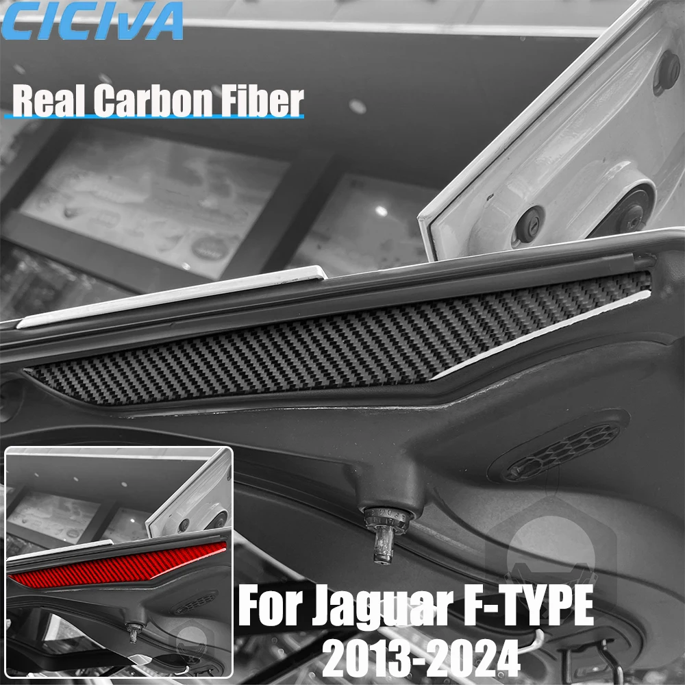 

Real Carbon Fiber Car Accessories Trunk Side Trim Cover Soft Sticker For Jaguar F-type 2013 2014 15 16 17 18 19 20 21 22 23 24