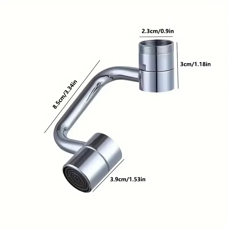 Stainless Steel Rotating Faucet Extender Valve Core Corrosion-Resistant for Kitchen & Bathroom Sink Faucets - view 6