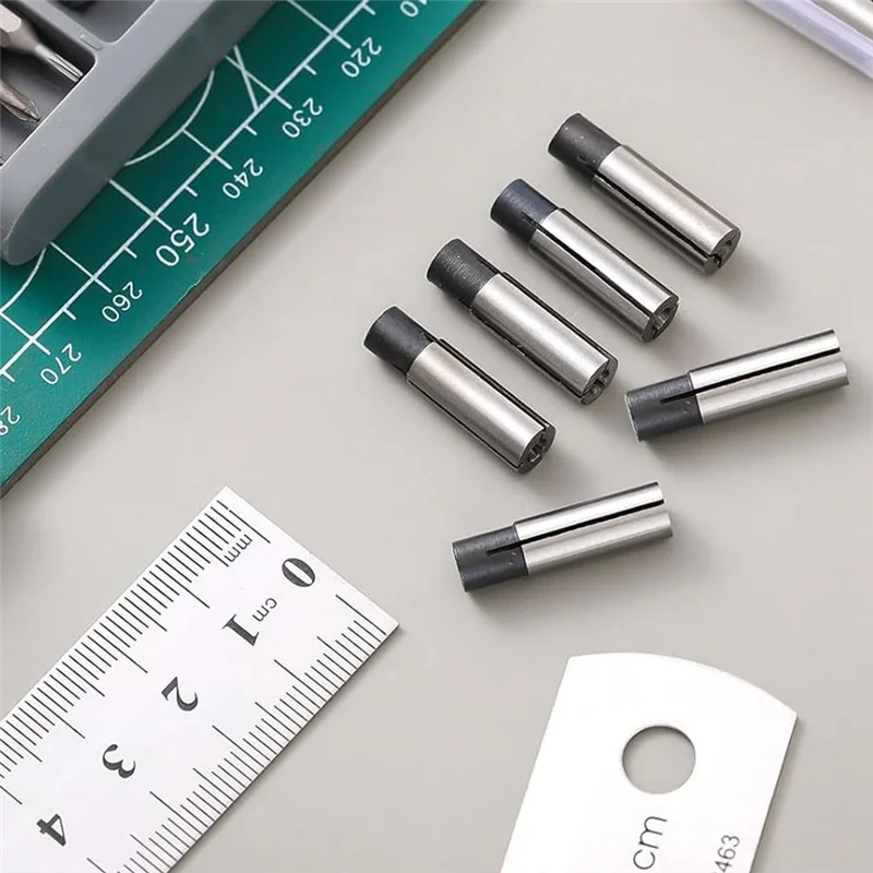 

A88E-10PC 1/4In To 1/8In Collet Adapter High-Carbon Steel 1/4 To 1/8 Router Converter For CNC Lathe Router Cutter Milling Bit