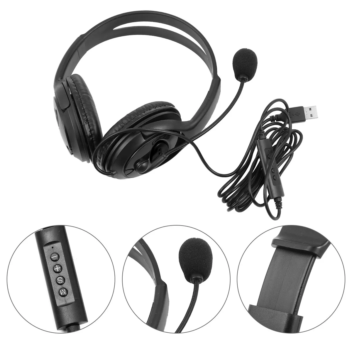 

Gaming Headset Computer Wired Headphone Cool Style Soft Cushion Comfortable Fit Long Wear Noise Isolation High Precision Driver