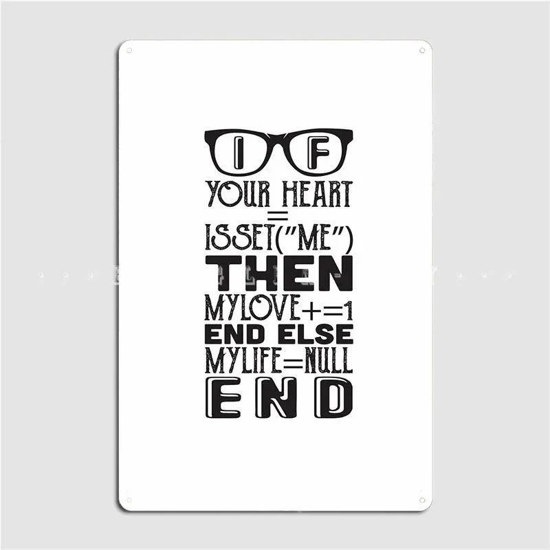 Heart Geek Metal Plaque Poster Cinema Kitchen Create Club Bar Plaques Tin Sign Poster