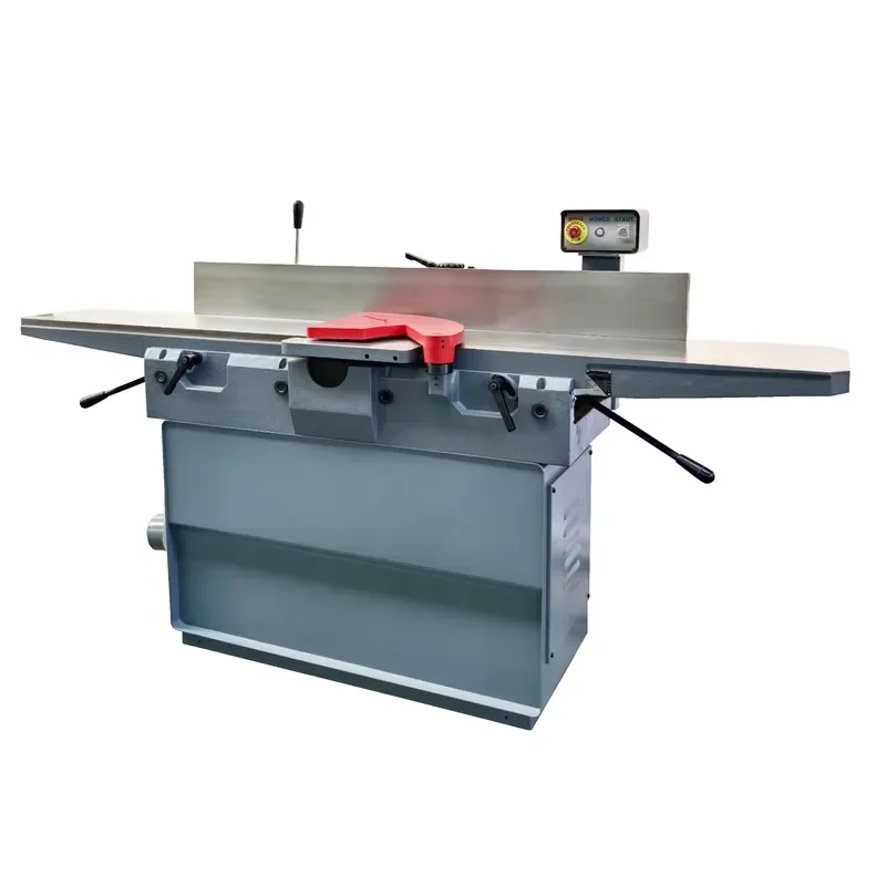 STR W0101P 12-Inch Cast Iron Helical Head 220V Spiral Cutter Wood Jointer Bench Planer Machine with Woodworking Thicknesser