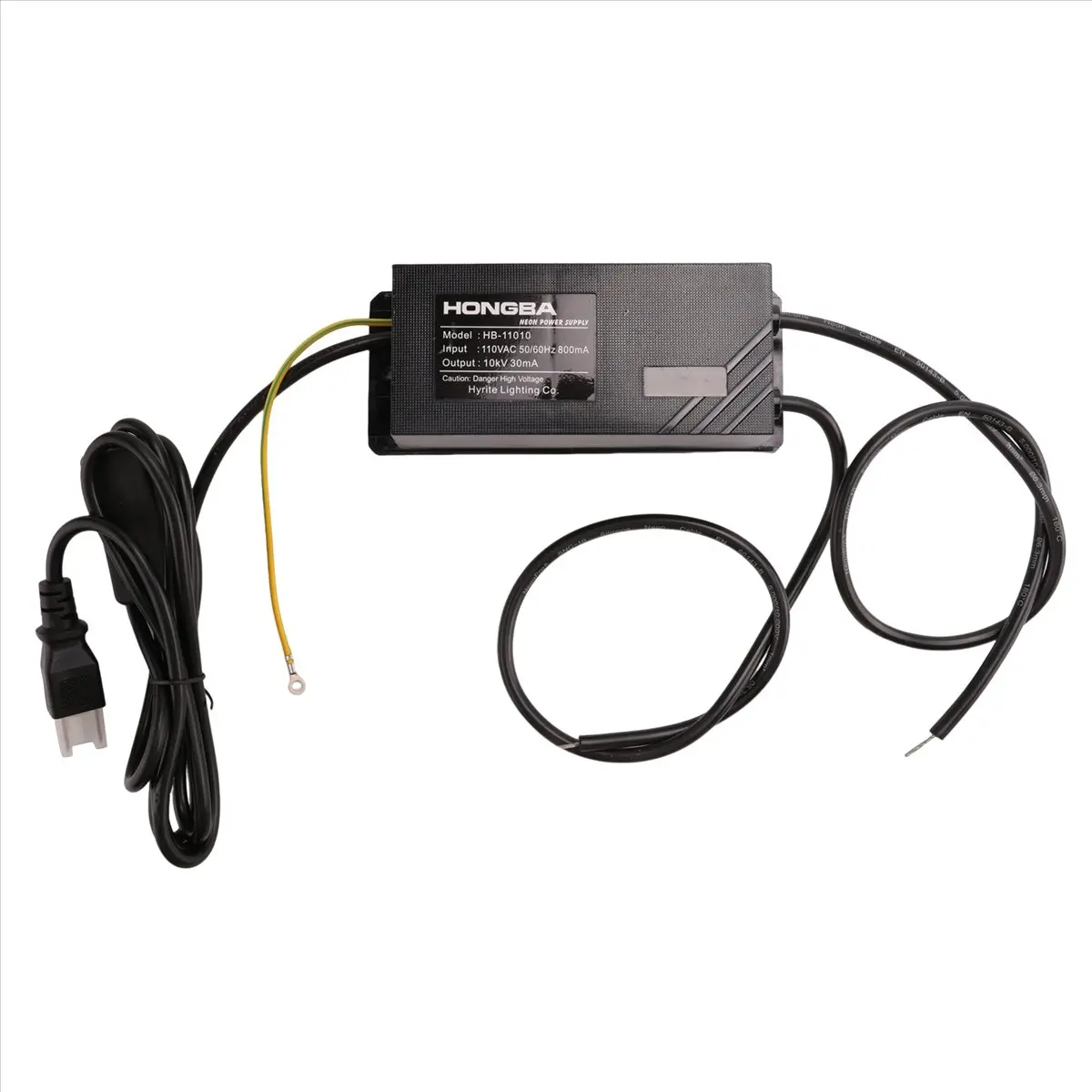 AA19 110V 10KV 30MA Electronic Neon Lamp Transformer, Neon Transformer Power Supply, Power Converter Rectifier Kit-US Plug