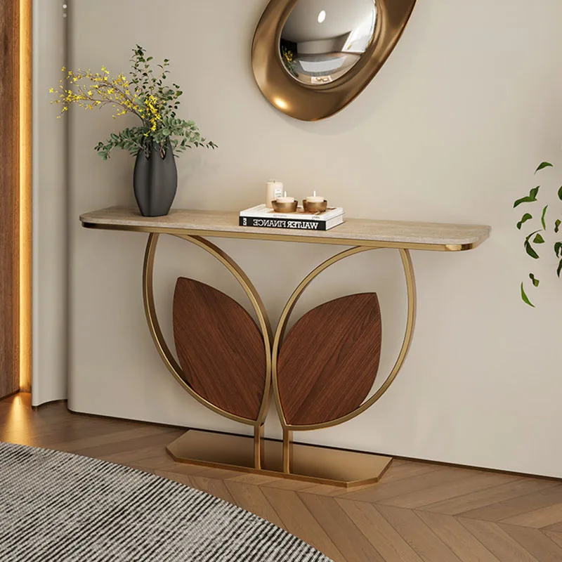 *&n Practical Wide Console Table Secure Popular Entryway Table Industrial Contemporary Console Entree Living Room Furniture view 2