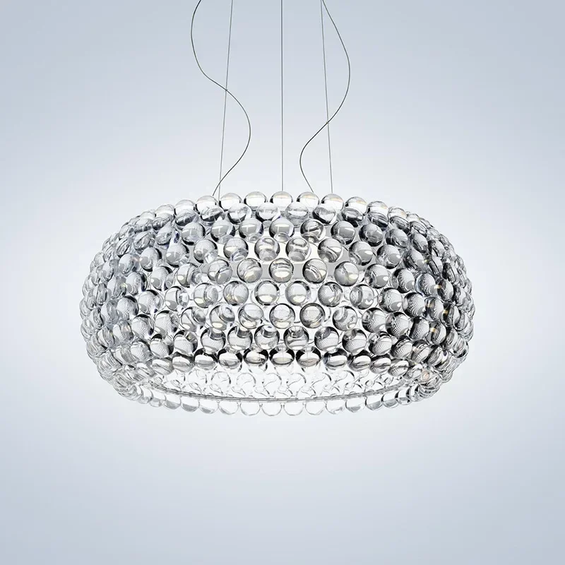 Decoration Hanging Living Dining Room Bedroom Restaurant Art Fixtures Italian Foscarini Caboche Acrylic Ball Pendant Lighting