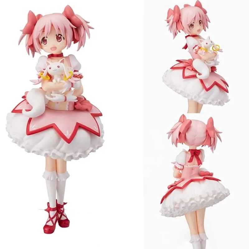 22cm Puella Magi Madoka Magica Anime rysunek Kaname Madoka figurka Kawaii Akemi Homura figurka pcv zabawki do kolekcjonowania
