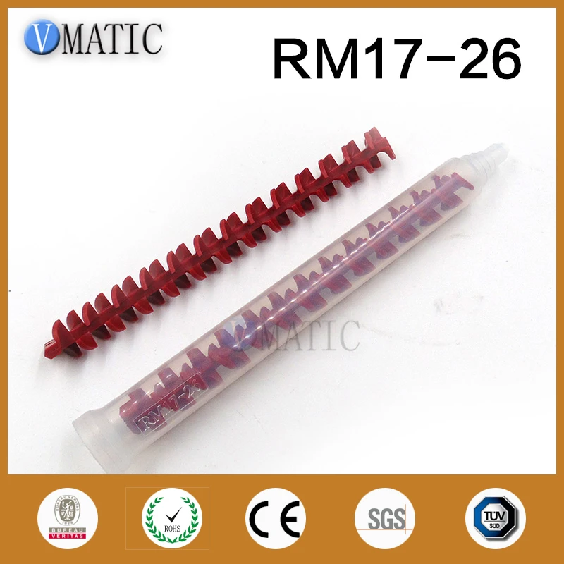 Free Shipping Free Quality 5Pcs Resin Static Mixer RM17-26 Mixing Nozzles For Duo Pack Epoxies