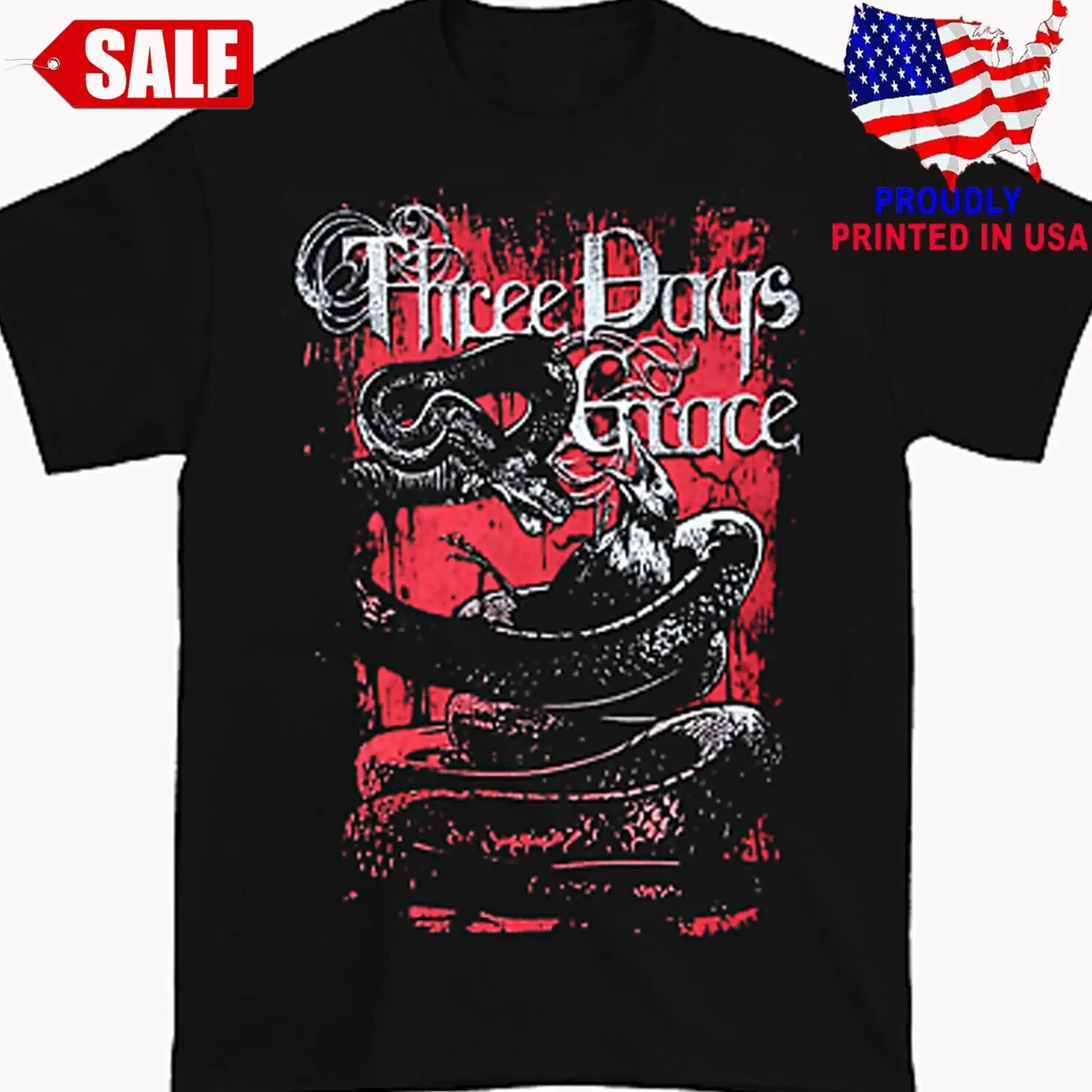 New Rare Three Days Grace band Gift Family Men S-5XL Tee 1HN614